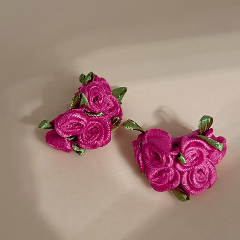 

Серьги с бахромой из супер-феи, Нишевые серьги с высококлассным чувством темперамента в стиле отпуска, Летние серьги-цветочное море