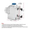 Universal Aluminum Square Car Engine Oil Catch Tank Can Reservoir Breather Kit Fuel Surge Tank