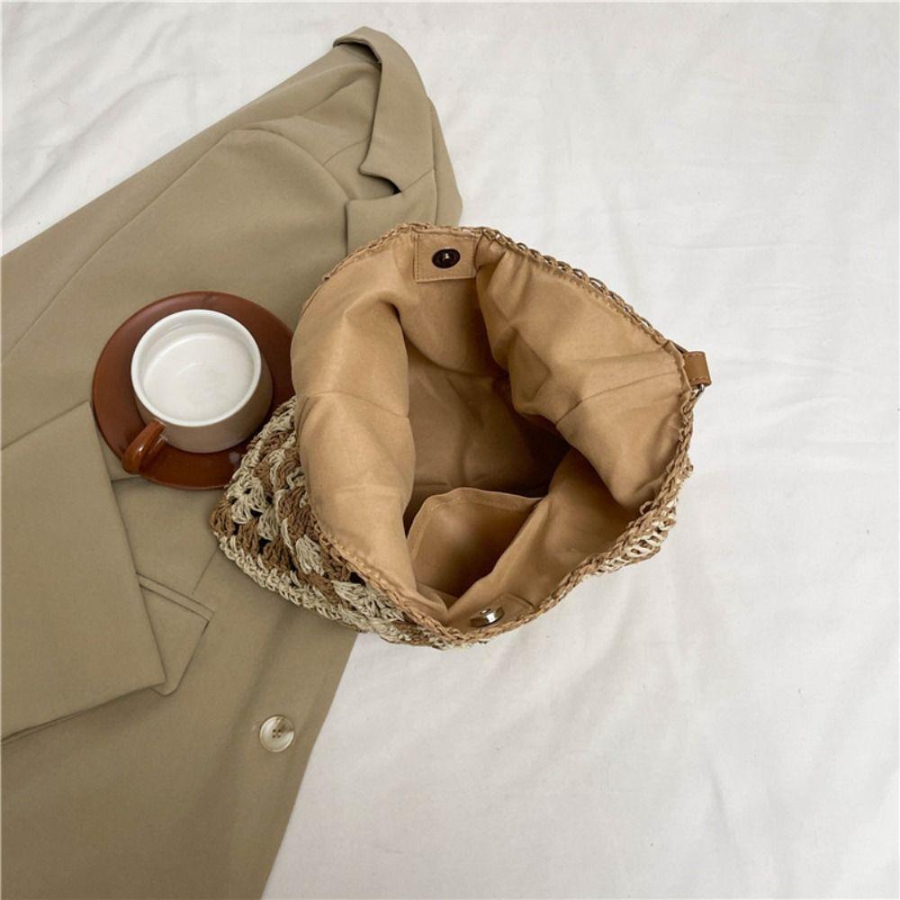 Summer Straw Crochet Bag Beach Women's Handbags Fashion Weave Shoulder Bag  Ladies/Girls