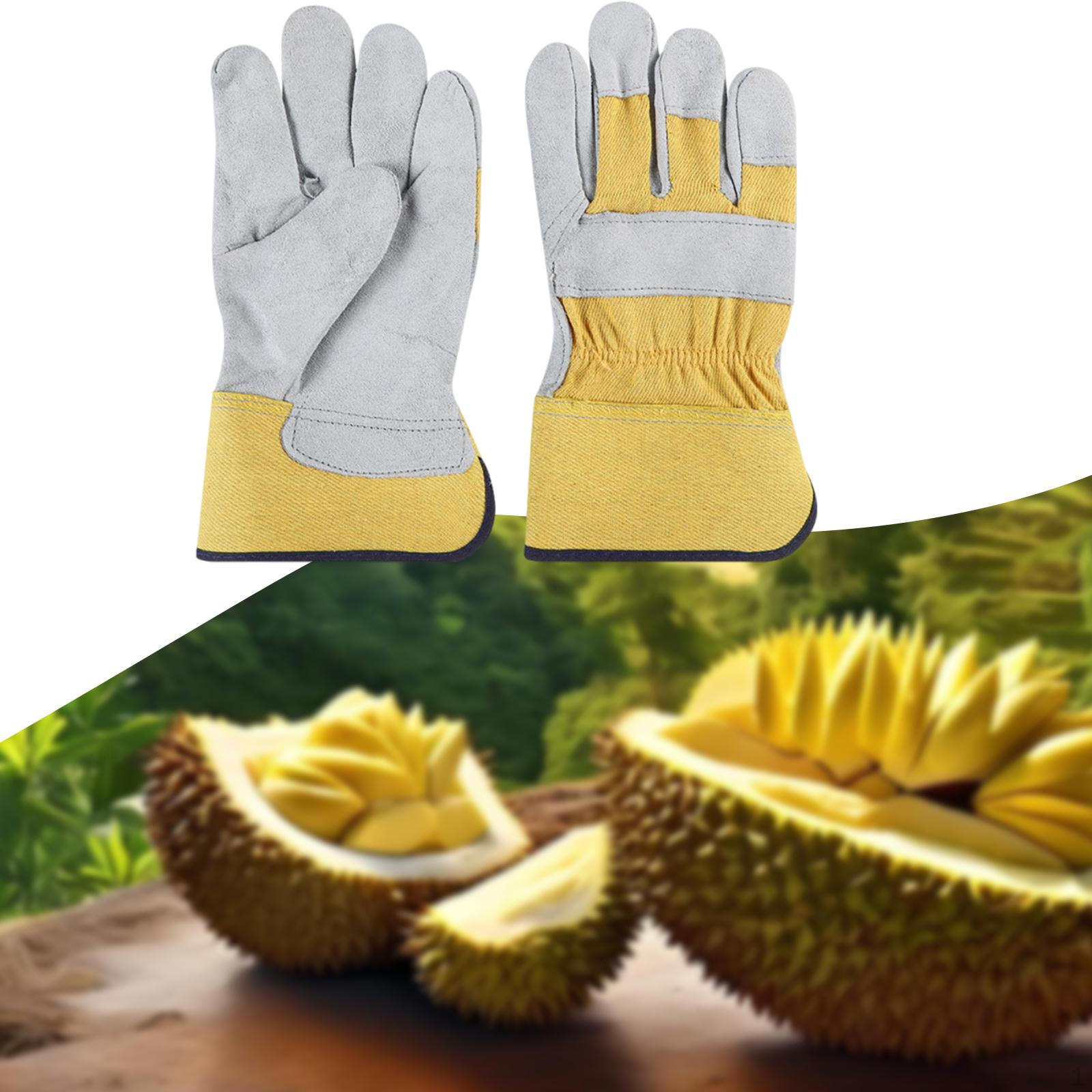 

Work Gloves Gardening Hand Protection Palm Protector for Farmhouse Yard Repairing Light Yellow
