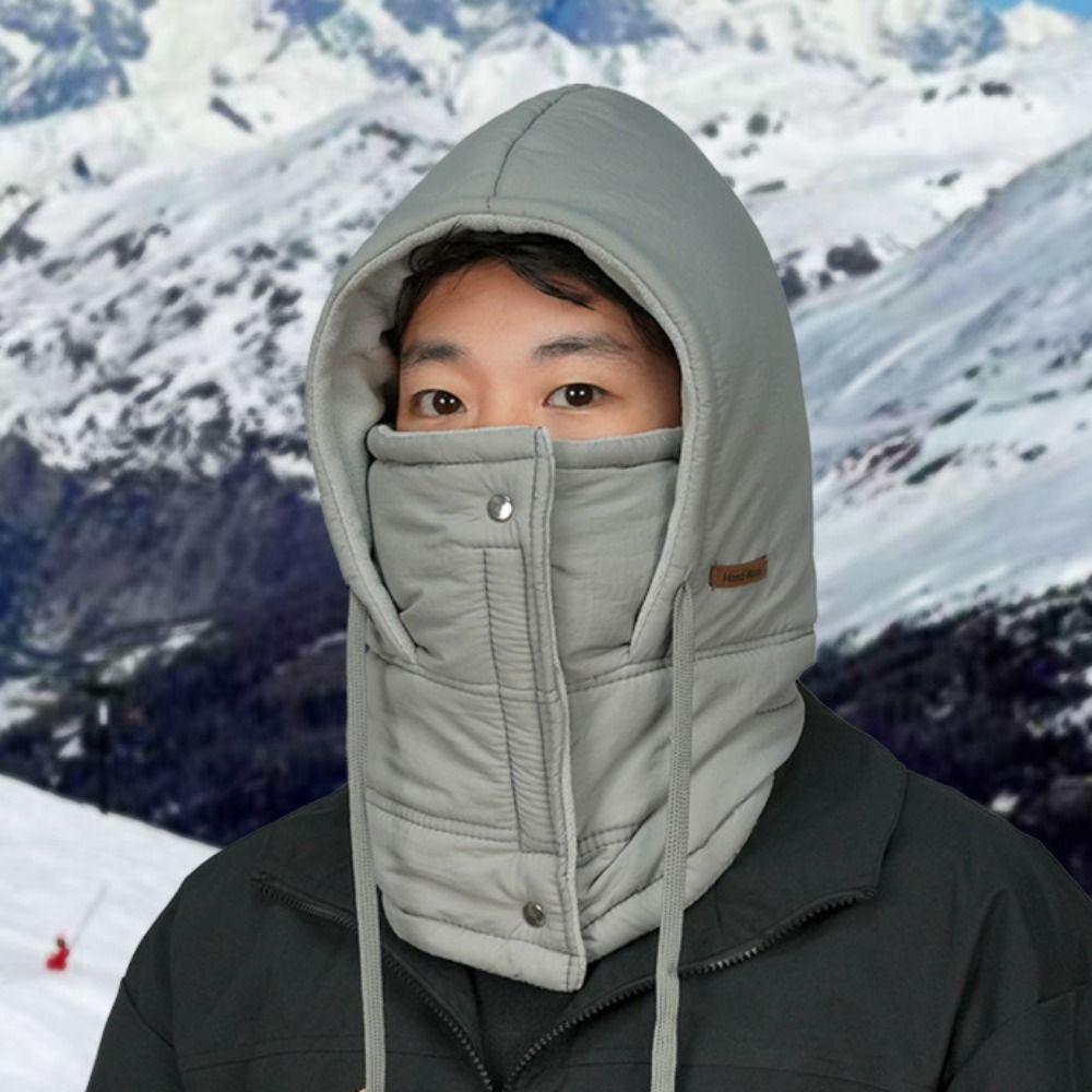Windproof Warm Scarf Face Mask Cold Resistant Lei Feng Hat 3-in-1 Winter Cycling Hat Outdoor