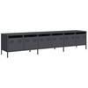 VidaXL TV Stand Anthracite 202x39x43.5 Cm Cold-rolled Steel, TV Bench, Metal Furniture, Multimedia Furniture, TV Sideboard, 3307151