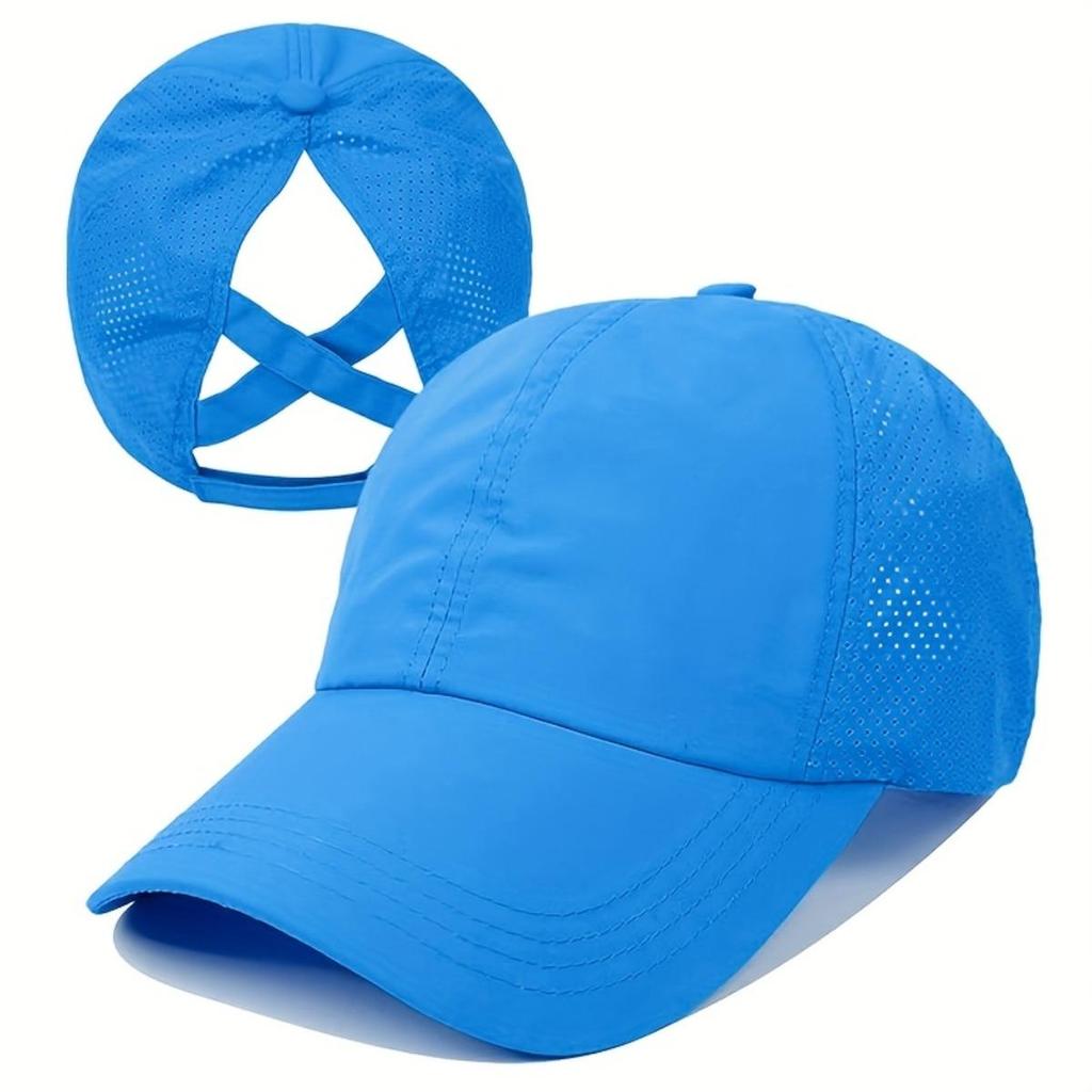 Summer Quick Drying Men's Ponytail Baseball Hat Sunscreen Hat Women's Sports Hat Camping Hat