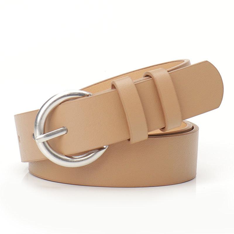 New Ins Trendy Pin Buckle Women's Belt Korean Version Simple Decorative Coat Jeans High-end Belt for Women
