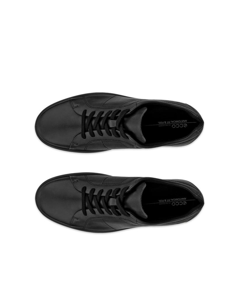 ECCO Classic Genuine Casual 3E Sneakers, Leather, Men's Sneakers, 53734402001, BLACK, 25.5 Cm,