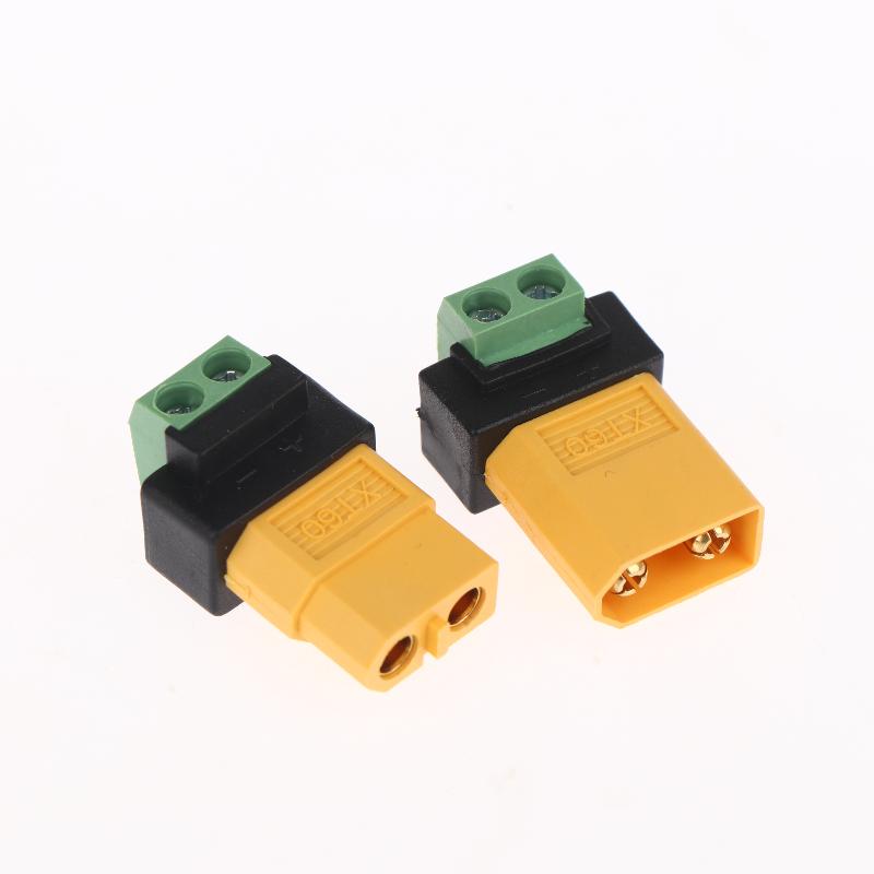 XT60 Male Female To 2Pin Terminal Adapter Solderless Charging Connector For UAV Balance Charger Solar Panel Model Devices