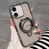 Dual-Color Translucent Matte Phone Case With Kickstand For iPhone 14 Pro, PC+TPU Anti-Fingerprint Shockproof Protective Cover