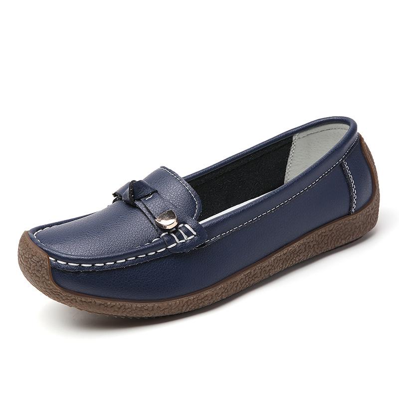Plus Size Women's Slip-On Moccasins - Soft Sole, Lightweight, Casual Flats for Moms