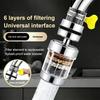 360 Degree  Rotatable 6 Layers Faucet Filter Kitchen Tool Sink Bathroom Accessories Bubbler Filtration Faucet Splash-Proof Shower