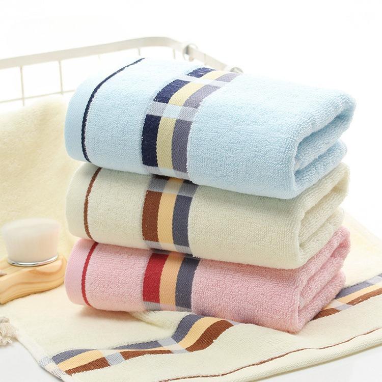 Chain Check Jacquard Satin Thick Towel