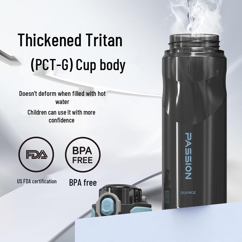 QUANGE Large Capacity Tritan Sports Water Bottle