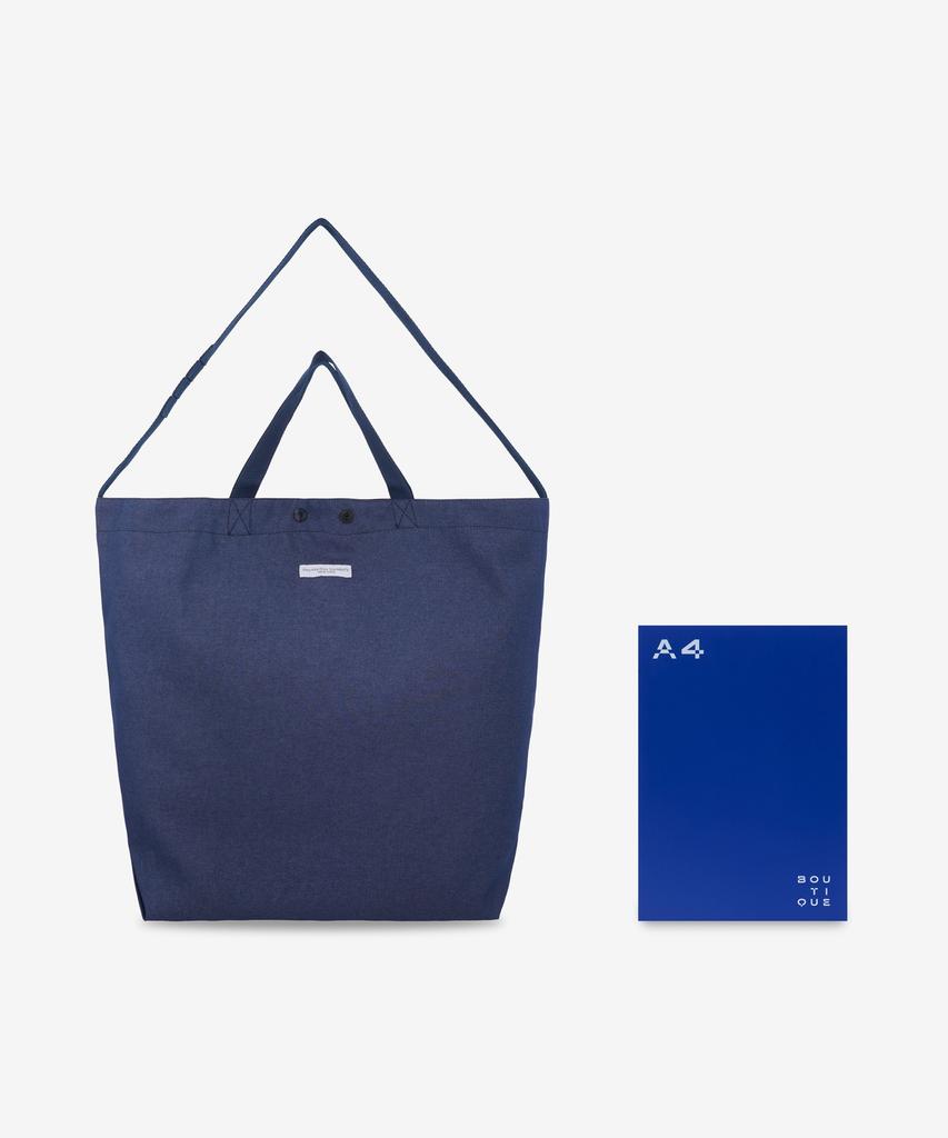 Engineered Garments Carry All Reversible Tote Bag - Indigo / Qt278Zt210