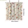 1pc Christmas Print Waterproof Perforated Shower Curtain Shower Partition Privacy Multi Size with 12 Hooks for Easy Installati