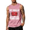 Canotta Casual da Uomo Senza Maniche Abbigliamento da Lavoro Vestibilità Muscolosa Camicia Leggera Estiva con Grafica Stampata Tessuto Resistente Vestibilità Comoda