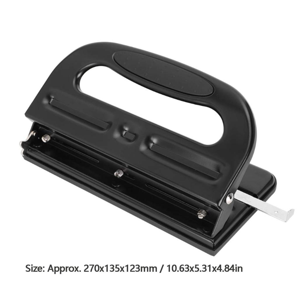 3 Hole Punch 30 Sheet Capacity Adjustable Paper Puncher with Positioning Ruler for Home School Office 3 Hole 9633 Can