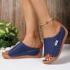 Women's Platform Slippers New Summer Simple Fashion Fish Mouth Wedge Slippers in Stock