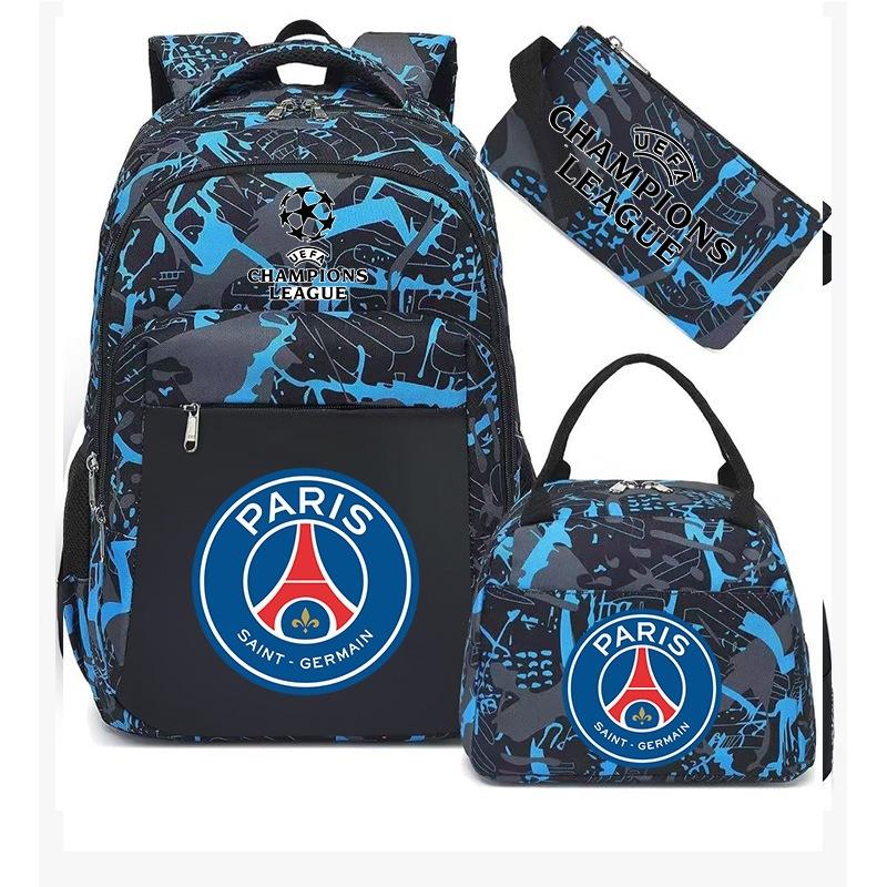 3-teiliges Schulrucksack-Set für Schüler Große Kapazität Oxford-Stoff Schultasche mit Schultergurt und Federmäppchen