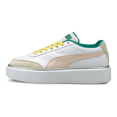 Oslo Maya Niskie Buty Skate Damskie Trampki Białe Różowe 375059-01