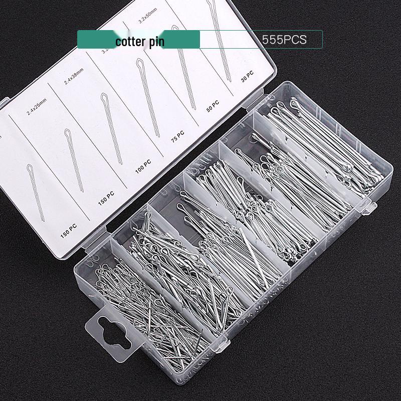 R-Type Cotter Clip and Hair Pin Set - 555 Pieces