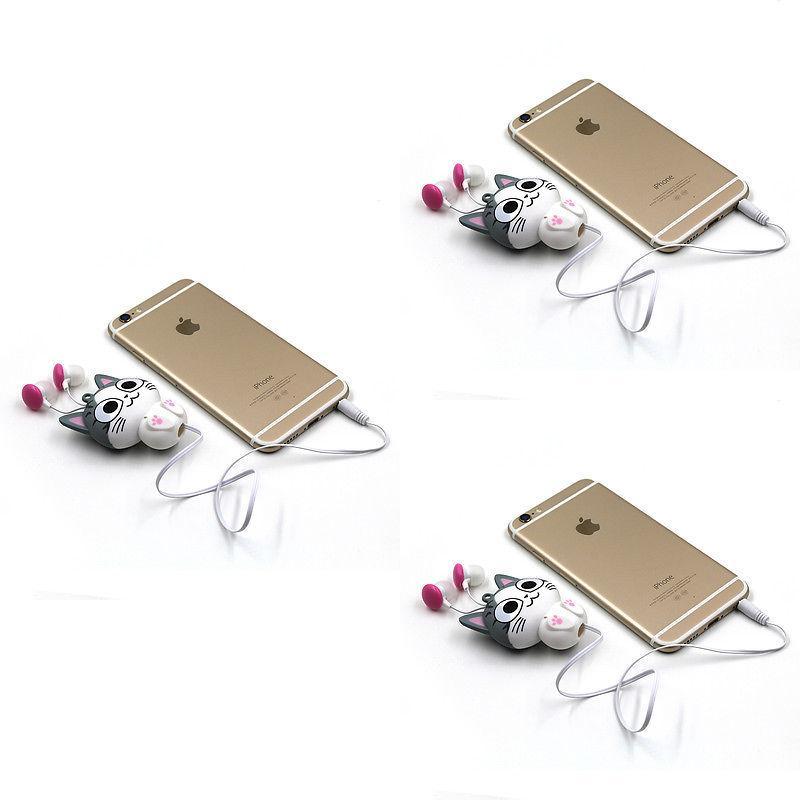 Cute Chi Sweet Home Cat Inear Wired Headphones With Cable For Ios Devices