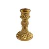 Decorative European Style Pillar Candlestick Non-slip Gold Adornment Candle Stand Bronze Vintage Table Candle Holder Party