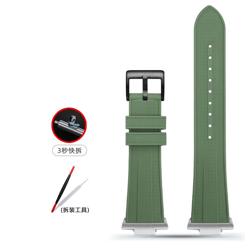 For Tissot 1853 PRX Super Player T137 Watch band t137.407 T137.410 fluoro rubber Metal End Link watch strap 12mm men's Bracelet