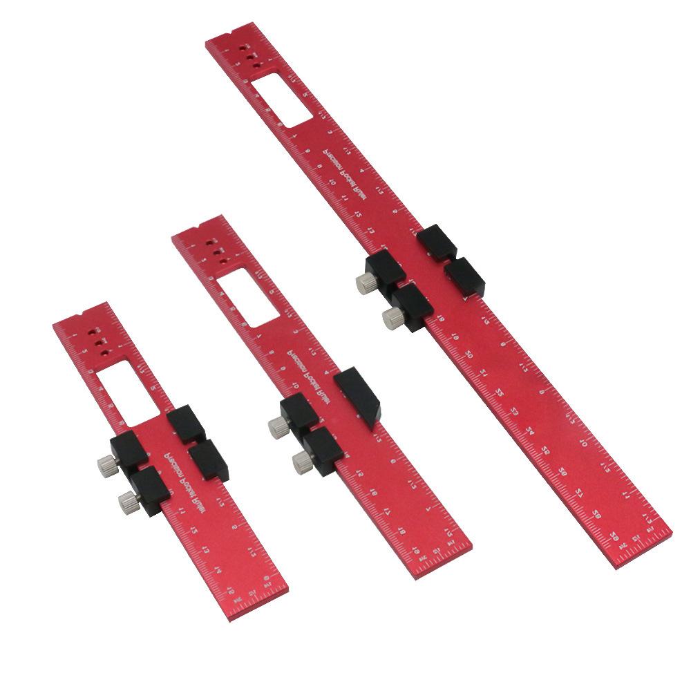 Multifunctional Aluminum Alloy Woodworking Ruler High Precision Surveying and Mapping Scribing Ruler Metric Unit Measuring Tool