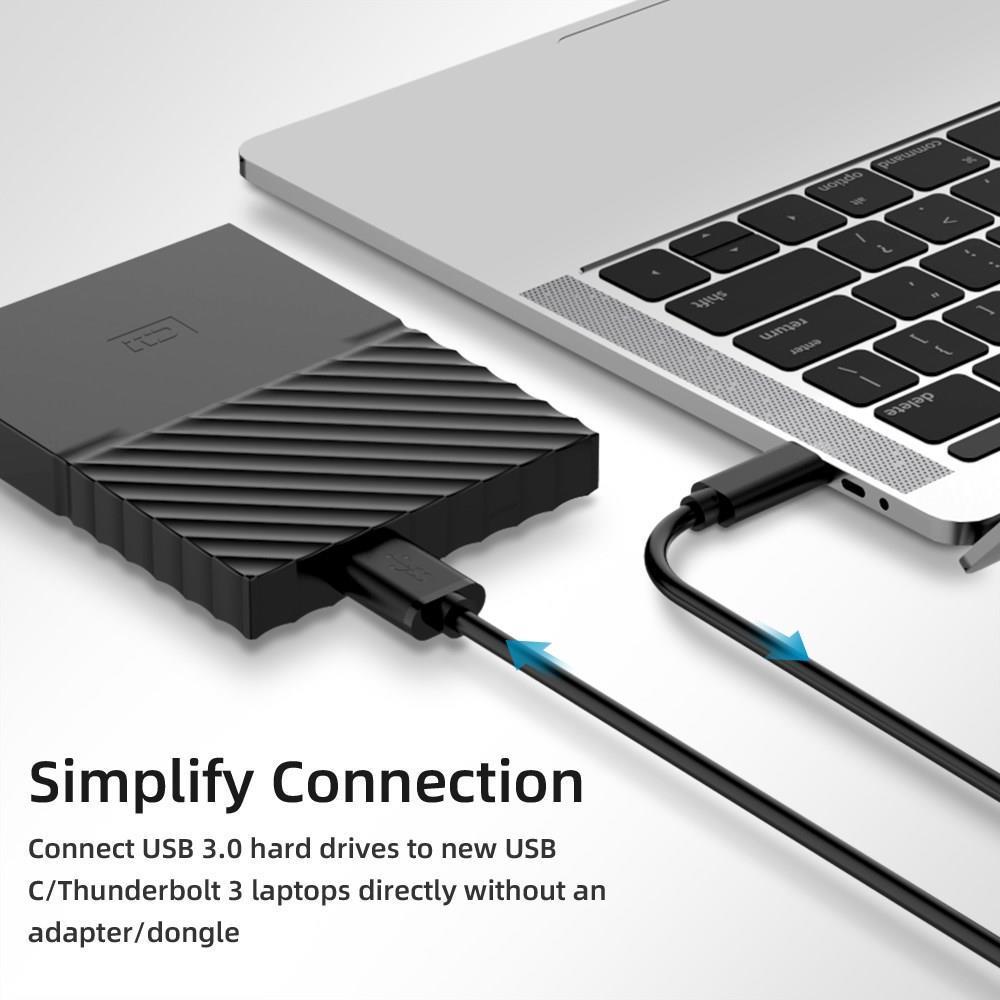 USB-C To Micro-B 3.0 Cable for HD Devices