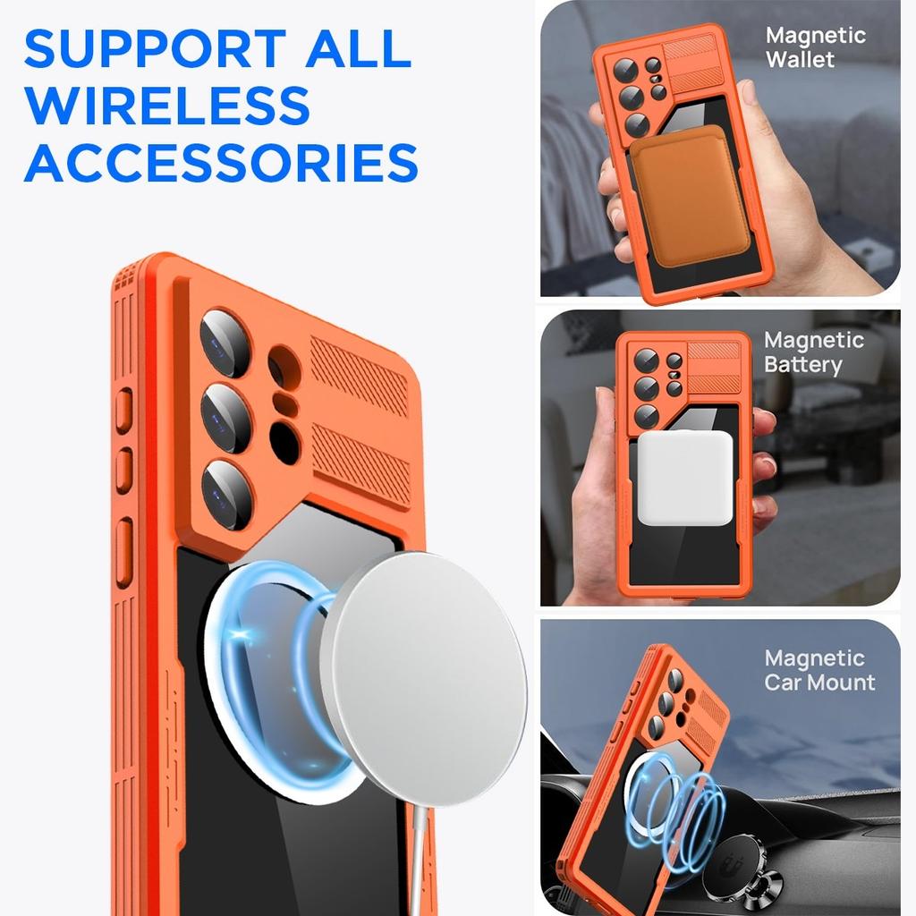 IP68 Wasserdichte Hülle Für Samsung S26 Ultra S26 Plus S26 Magnetisch Stoßabsorbierend Bildschirmschutz-Linse Unterwasserabdeckung