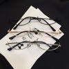 Female Male Half Frames Glasses Frame Oval Glasses Frame Spectacle Frames Photography Decoration