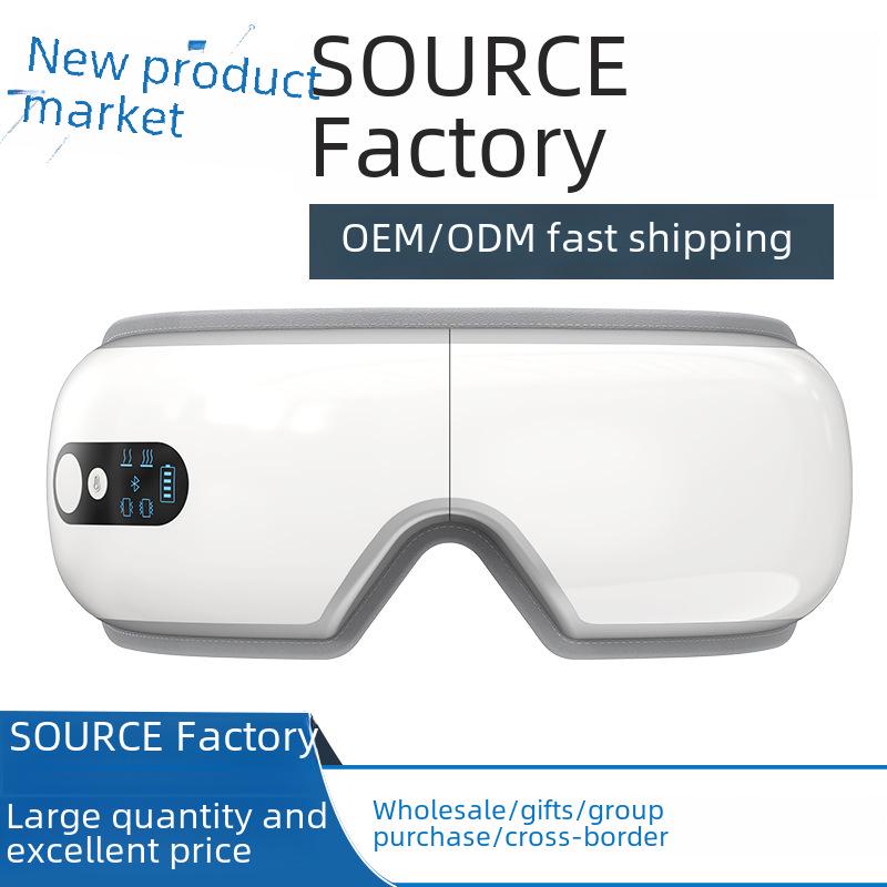 Vibrating Heated Eye Massager with Air Pressure and Hot Compress