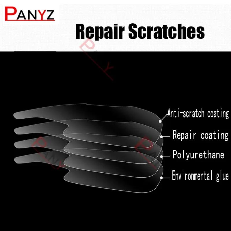 For Lexus GX GX460 2014- Car Headlight Protective Film Front Light Transparent Smoked Black TPU Protective