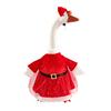 Roupa de Ganso de Natal Fantasia de Ganso Papai Noel Roupas de Natal para Gansos de Cimento ou Plástico de 23" Decoração de Jardim de Gramado