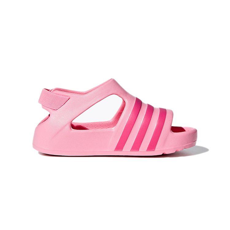 Adidas Originals Adilette Series Comfortable Non-Slip Sports Sandals Low Top Baby Footwear Pink CG6598