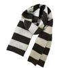 Versatile Casual Warm Contrast Color Scarf Student Knitted Striped Color Matching Korean Couple Scarf