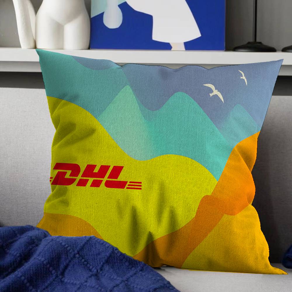 Fashion Logo DDHL Personalized Pillow Dust Cover Bedroom Kids Party Decoration Pillowcase Birthday Children Gift