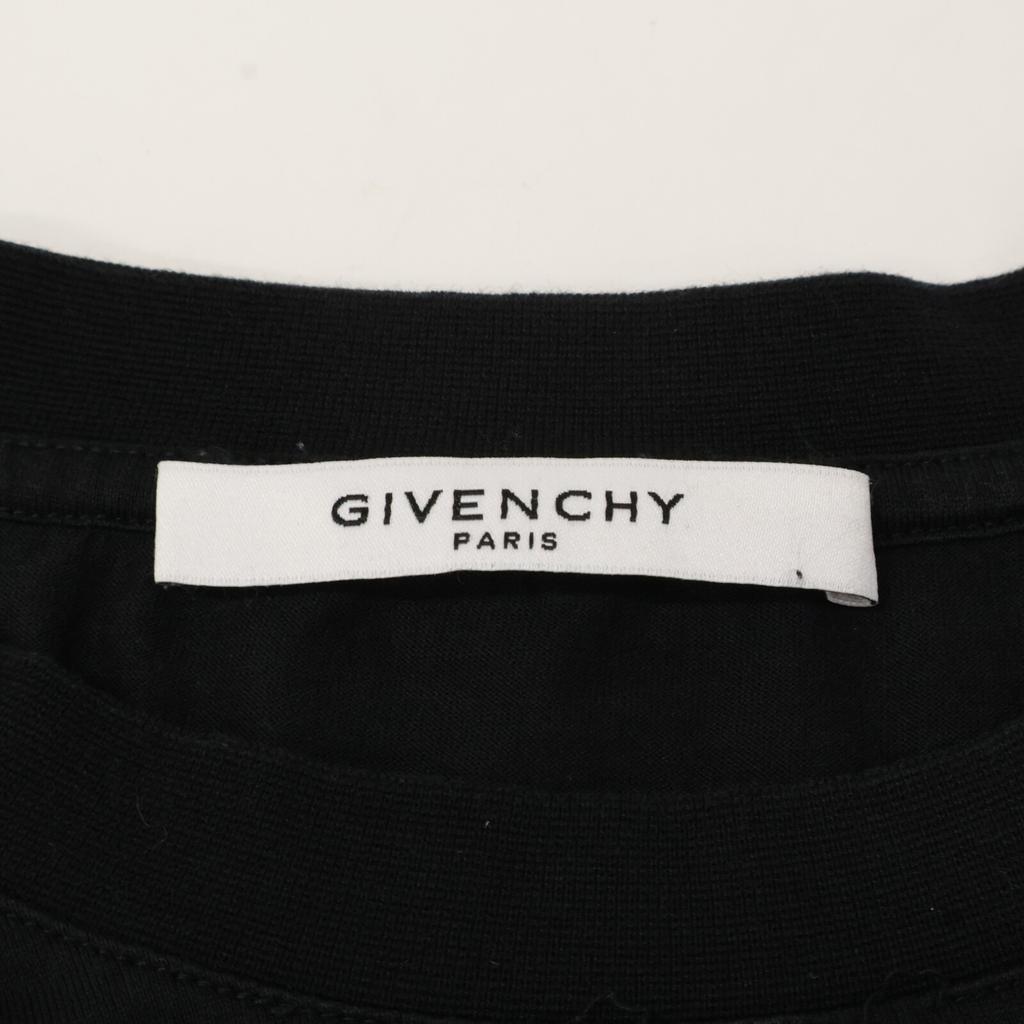 Givenchy [Domestic Regular] BM70GF3002 Print Design Short Sleeve T-Shirt/ Tops XL blackUsed