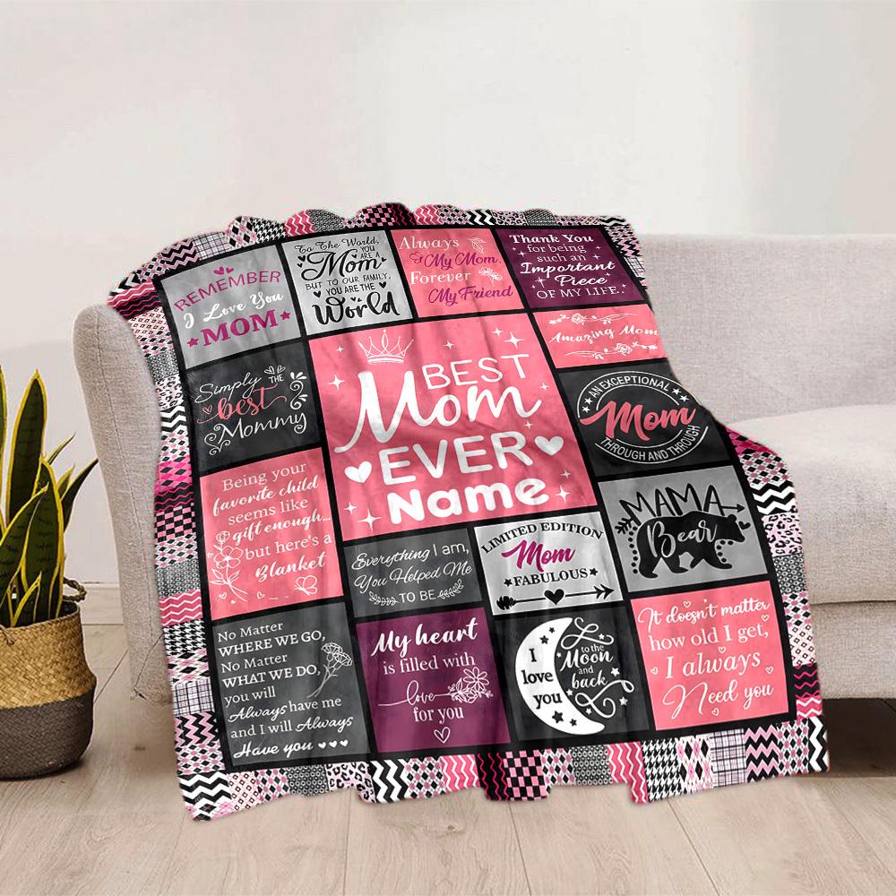 Home Customize Your Name Blankets Comfortable Soft Lightweight Allseason Multipurpose Blanket For Picnics Sofas Offices Beds Living Rooms Perfect Gift