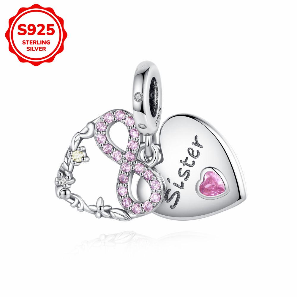 S925 Silver Princess Skirt Pumpkin Carriage Rose pendant bead Fit Bracelet DIY Jewelry Making For Women Gift