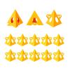 38Pcs Pyramid Painting Stands Plastic Mini Paint Stand Painting Triangle Stand Set High Strength Canvas Support