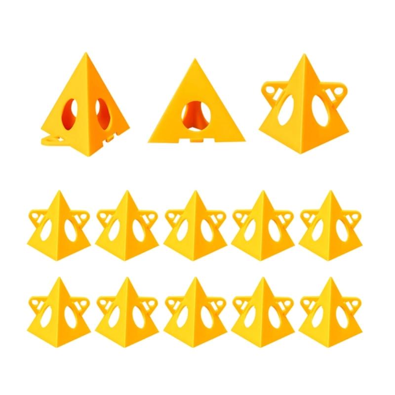 38Pcs Pyramid Painting Stands Plastic Mini Paint Stand Painting Triangle Stand Set High Strength Canvas Support