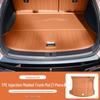 Compatible with Xiaomi YU7 TPE Trunk Mat: Dirt-Resistant Rear Floor Mats & Backrest Pad Interior Accessory
