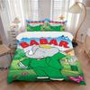 Babar Elephant Bedding 3 Piece Set HD Print Duvet Cover Pillowcases for Teens Adult Bedroom Decoration Christmas Gift