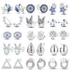Mula New Copper Butterfly Eyes Earrings Original Stars Ear Studs Jewelry Women Fashion Elegant Giftparty