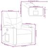 VidaXL Reclining Massage Armchair, Relaxation Chair with Adjustable Backrest and Footrest, Living Room Seat 3204671