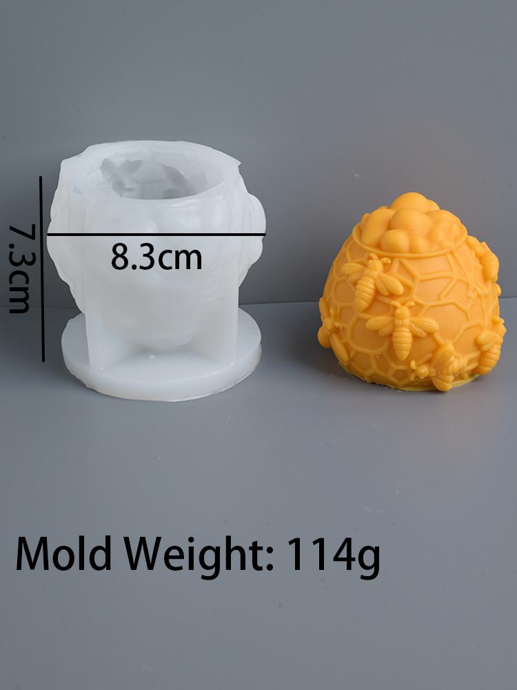 3D Včelí plástev Silikonové formy na svíčky Včelí úl Sloupová forma DIY Válec Včelí vosk Vonná sádra Svíčka Mýdlo Forma Domácí dekorace Dárek