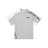 T Shirts Men's Gray Crew Neck Moderate Straight Fit FS2RSF2115X-LGY