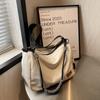 2026 New Large Capacity Canvas Crossbody Bag for Women Trendy School Commute Ins Versatile Casual Shoulder Pillow Bag