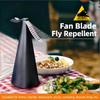 2-in-1 Bug Repellent Fan Battery & Plug-in Version Portable Outdoor Insect Repellent Ventilation Fan for Camping Picnic BBQ Kitchen Market Use
