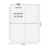 A5 7-Hole Compact Card Holder Pages, Universal 2/3/6-Hole, Single-Sided Non-Slip, PP Four-Grid Layout.